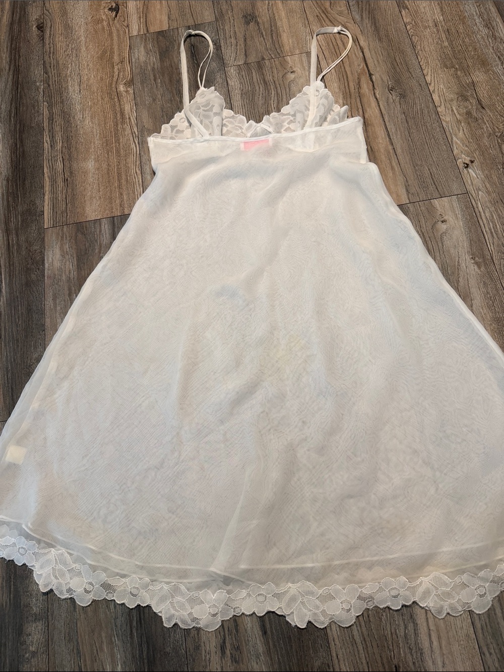 Oscar de la Renta Pink Label White Slip with Pink Logo - Picture 9 of 12